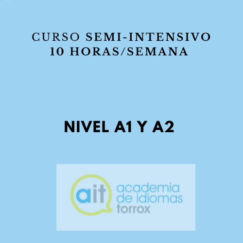 Semi-intensive Spanish course A1-A2 (Grammar and conversation)
