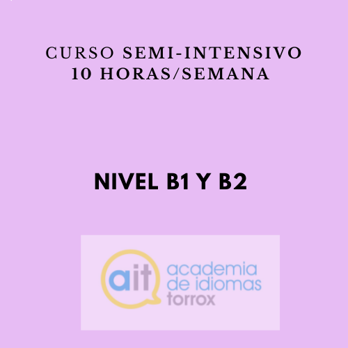 Curso semi-intensivo de gramática española y conversación (B1 y B2)